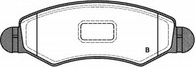 OPEN PARTS bpa070221 -  Комплект тормозных колодок, дисковый тормоз
